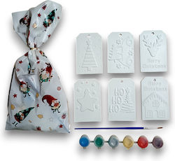 Figurine Din Ghips De Colorat Accesorii De Crăciun Carduri 6 Bucăți