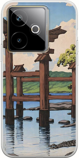 Ukiyo-e Tazawa Lake Realme GT 7 5G Flexible TPU Transparent Silicone