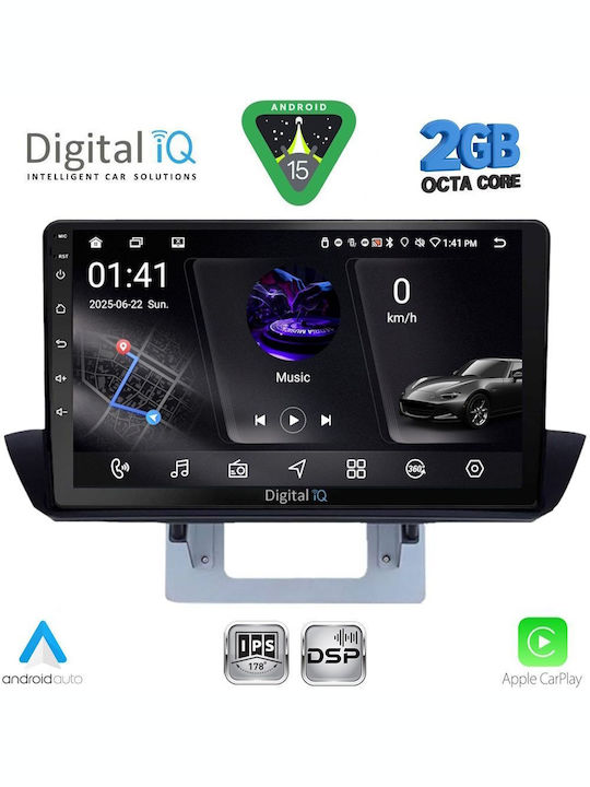 Digital IQ Car Audio System for Mazda BT-50 2012-2019 (Bluetooth/USB/WiFi/GPS/Apple-Carplay/Android-Auto) with Touch Screen 9"