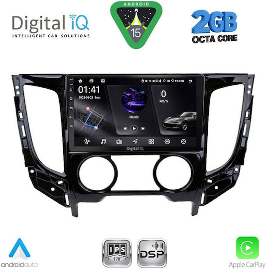 Digital IQ Ηχοσύστημα Αυτοκινήτου για Mitsubishi L200 2015-2019 με Clima (Bluetooth/USB/WiFi/GPS/Apple-Carplay/Android-Auto) με Οθόνη Αφής 9"