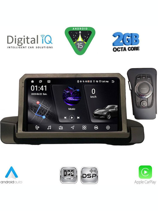 Digital IQ Car Audio System for BMW Series 3 2005-2012 (Bluetooth/USB/WiFi/GPS/Apple-Carplay/Android-Auto) with Touch Screen 9"