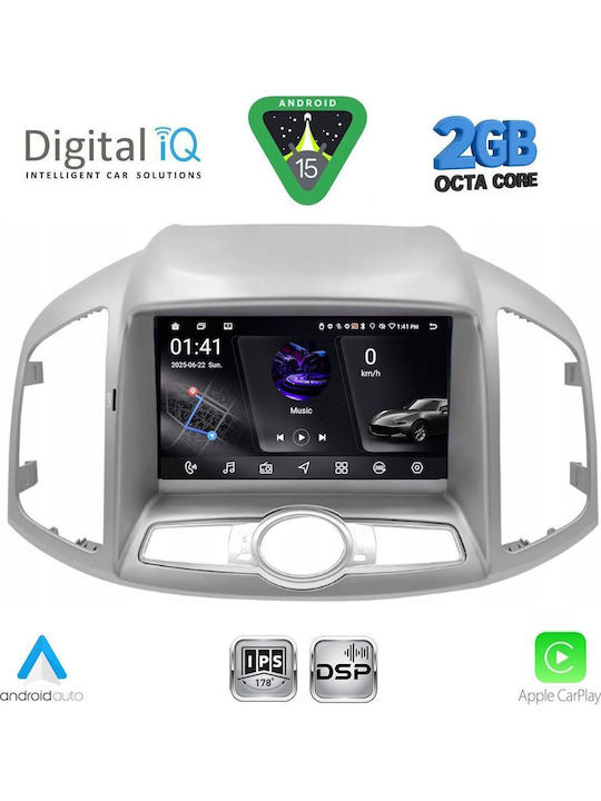 Digital IQ Car Audio System for Chevrolet Captiva 2012-2018 (Bluetooth/USB/WiFi/GPS/Apple-Carplay/Android-Auto) with Touch Screen 9"
