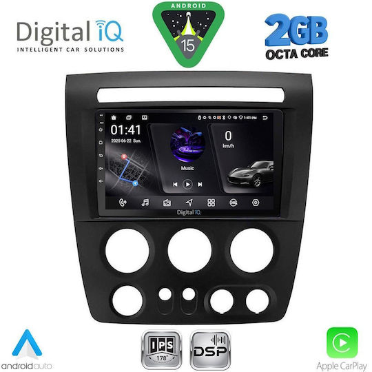 Digital IQ Ηχοσύστημα Αυτοκινήτου Hummer H3 2005-2009 (Bluetooth/USB/WiFi/GPS/Apple-Carplay/Android-Auto) με Οθόνη Αφής 9"