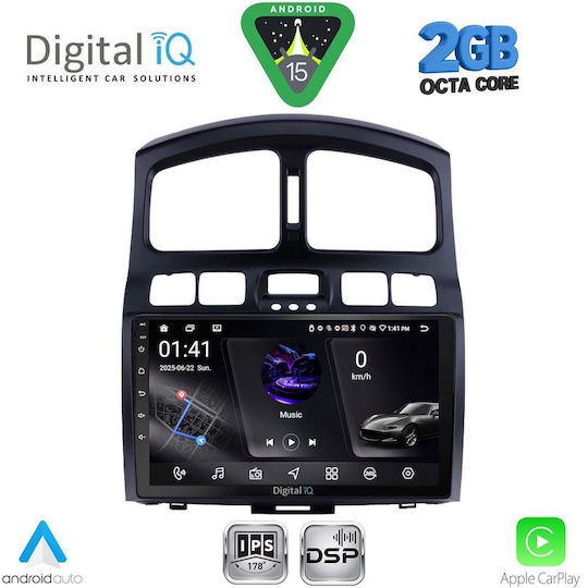 Digital IQ Автомобилна Аудио Система (Блутут/USB/WiFi/GPS/Apple-Carplay/Android-Auto) с Тъчскрийн 9"