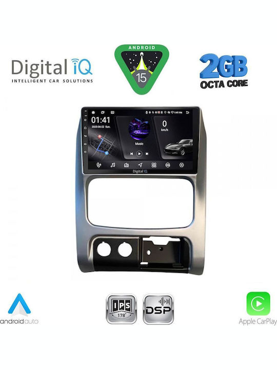 Digital IQ Car Audio System for Jeep Cherokee / Liberty 2002-2007 (Bluetooth/USB/WiFi/GPS/Apple-Carplay/Android-Auto) with Touch Screen 9"