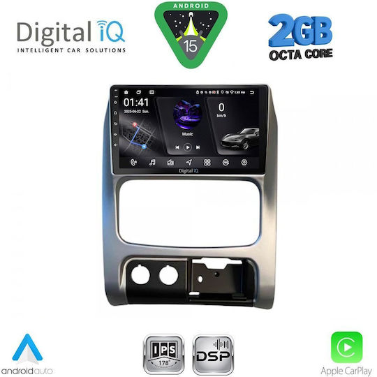 Digital IQ Car Audio System for Jeep Cherokee / Liberty 2002-2007 (Bluetooth/USB/WiFi/GPS/Apple-Carplay/Android-Auto) with Touch Screen 9"