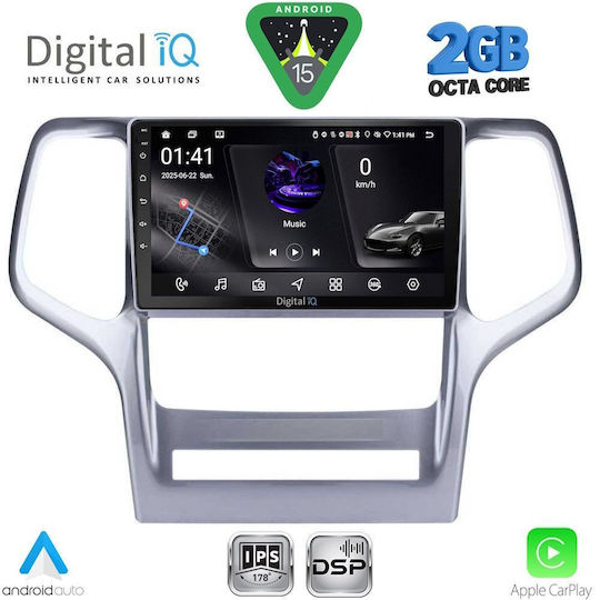 Digital IQ Ηχοσύστημα Αυτοκινήτου για Jeep Grand Cherokee 2011-2014 (Bluetooth/USB/WiFi/GPS/Apple-Carplay/Android-Auto) με Οθόνη Αφής 9"