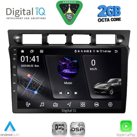Digital IQ Car Audio System for Kia Picanto 2004-2008 (Bluetooth/USB/WiFi/GPS/Apple-Carplay/Android-Auto) with Touch Screen 9"