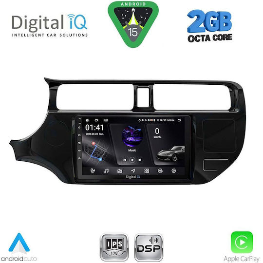 Digital IQ Ηχοσύστημα Αυτοκινήτου για Kia Rio 2012-2015 (Bluetooth/USB/WiFi/GPS/Apple-Carplay/Android-Auto) με Οθόνη Αφής 9"