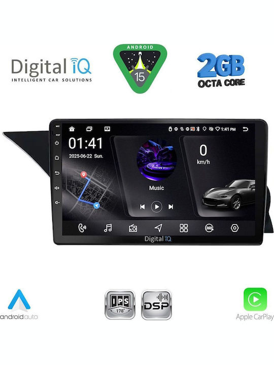 Digital IQ Car Audio System for Mercedes-Benz GLK 2013-2017 (Bluetooth/USB/WiFi/GPS/Apple-Carplay/Android-Auto) with Touch Screen 9"