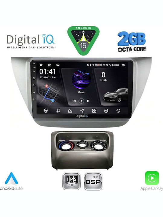 Digital IQ Car Audio System for Mitsubishi Lancer 2000-2007 (Bluetooth/USB/WiFi/GPS/Apple-Carplay/Android-Auto) with Touch Screen 9"