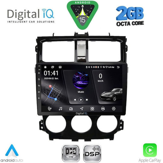 Digital IQ Ηχοσύστημα Αυτοκινήτου για Mitsubishi Colt 2013-2023 (Bluetooth/USB/WiFi/GPS/Apple-Carplay/Android-Auto) με Οθόνη Αφής 9"