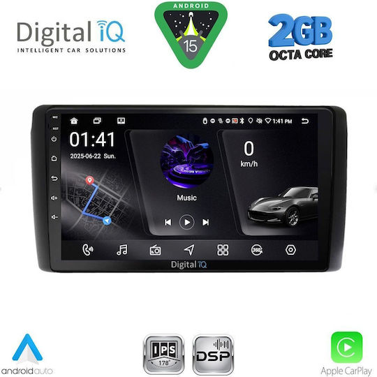 Digital IQ Ηχοσύστημα Αυτοκινήτου για Nissan Leaf 2009-2017 (Bluetooth/USB/WiFi/GPS/Apple-Carplay/Android-Auto) με Οθόνη Αφής 9"