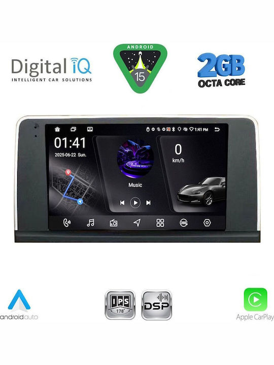 Digital IQ Car Audio System for BMW X5 (E70) / X6 (E71) 2013-2016 (Bluetooth/USB/WiFi/GPS/Apple-Carplay/Android-Auto) with Touch Screen 9"