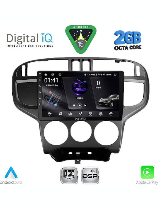 Digital IQ Car Audio System for Hyundai Matrix 2001-2010 (Bluetooth/USB/WiFi/GPS/Apple-Carplay/Android-Auto) with Touch Screen 9"
