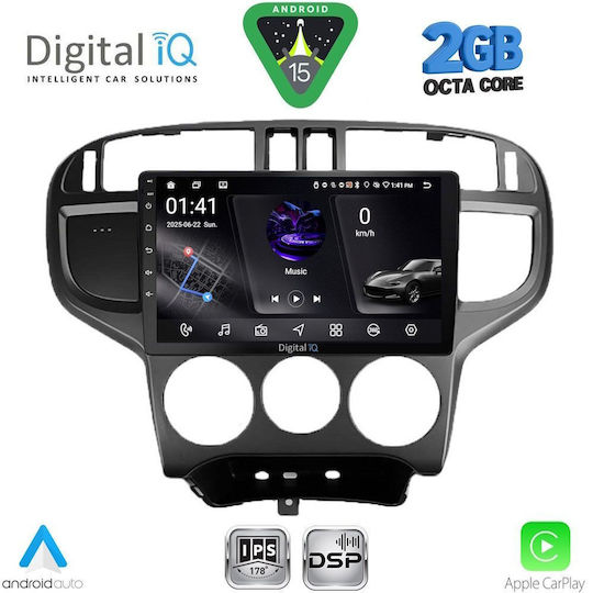 Digital IQ Ηχοσύστημα Αυτοκινήτου για Hyundai Matrix 2001-2010 (Bluetooth/USB/WiFi/GPS/Apple-Carplay/Android-Auto) με Οθόνη Αφής 9"