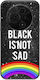 Black Is Not Sad Tcl 605 Black Tpu Μαύρη Σιλικόνη