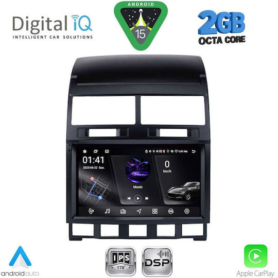 Digital IQ Ηχοσύστημα Αυτοκινήτου για Volkswagen Touareg 2003-2011 (Bluetooth/USB/WiFi/GPS/Apple-Carplay/Android-Auto) με Οθόνη Αφής 9"