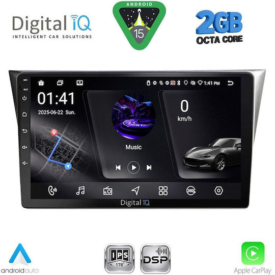 Digital IQ Car Audio System for Subaru Impreza 2002-2008 (Bluetooth/USB/WiFi/GPS/Apple-Carplay/Android-Auto) with Touch Screen 9"