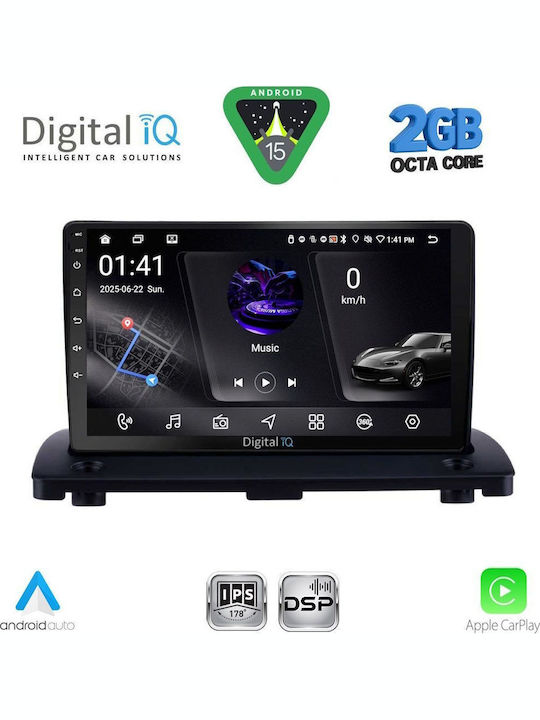 Digital IQ Car Audio System for Volvo XC 90 2002-2014 (Bluetooth/USB/WiFi/GPS/Apple-Carplay/Android-Auto) with Touch Screen 9"