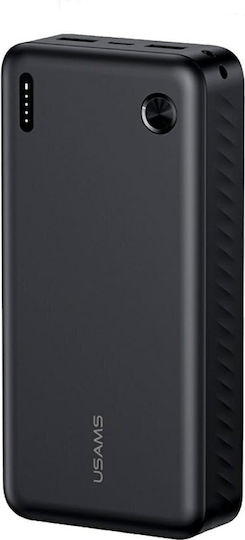 Usams PB83 Power Bank 20000mAh Power Delivery / Quick Charge 3.0 Μαύρο