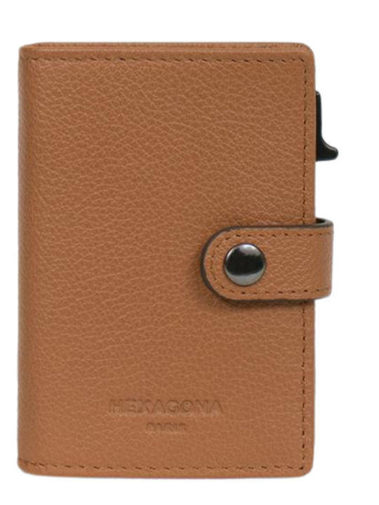 Hexagona Leather Men's Wallet Classic with RFID...