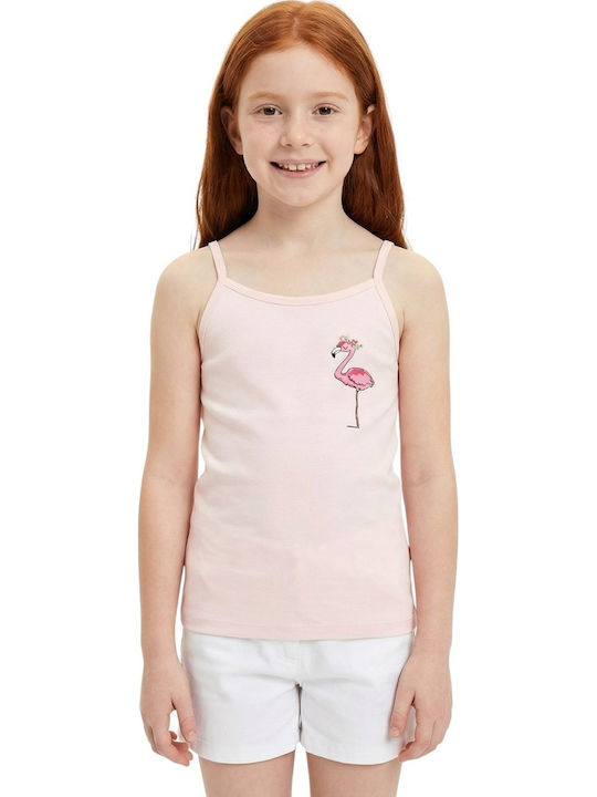 Defne Baby Sweet Flamingo Kids' Undershirt Tank Top Pink