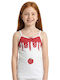 Defne Baby Melting Strawberry Kids' Undershirt Tank Top Ecru