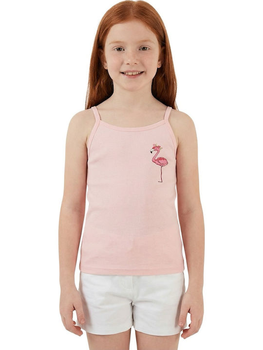 Defne Baby Sweet Pink Flamingo Παιδικό Φανελάκι Αμάνικο Sweet Pink