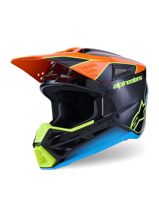 Alpinestars SM3 Youth Fray Fray Black/Orange Gl...