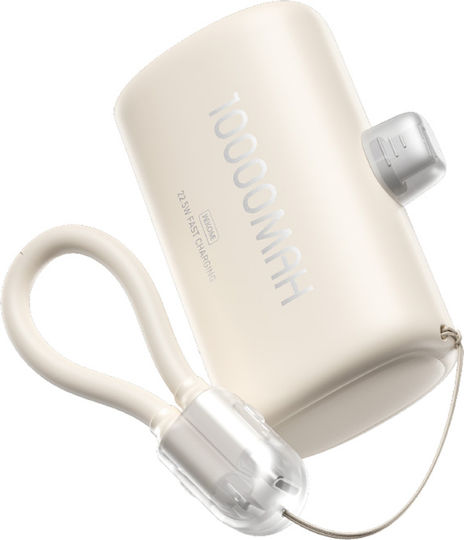 WK WP-113 Power Bank 10000mAh 22.5W Power Delivery Μπεζ