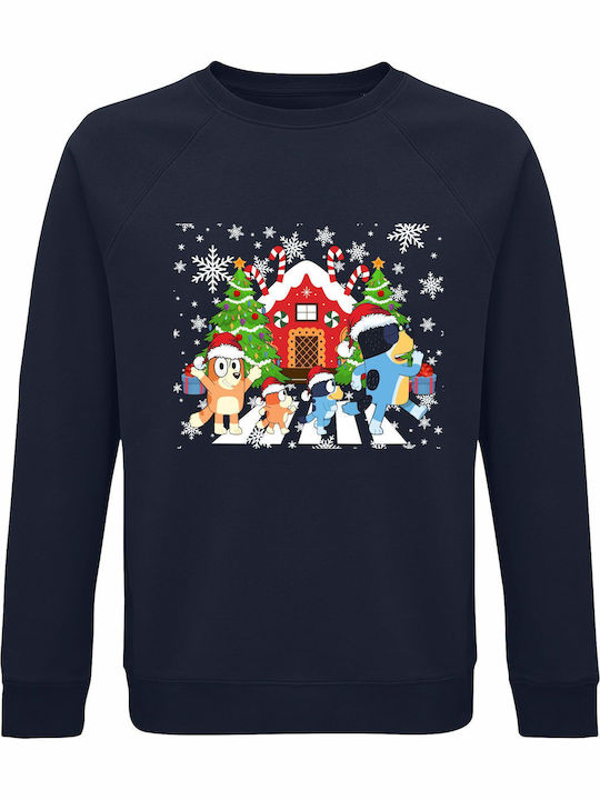 kirikoko Kinder-Sweatshirt French Navy Bluey Fa...