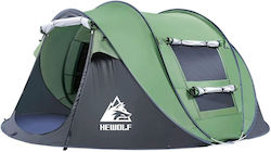 Hewolf Camping Tent Pop Up Car Green 3 People Hewolf Camping Tent Pop Up Car Green 3 People