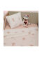 Baby Oliver Baby Sheets Set Crib Cotton Fitted Pink 110x170cm 3pcs