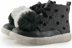 Antrin Kids Sneakers High Black
