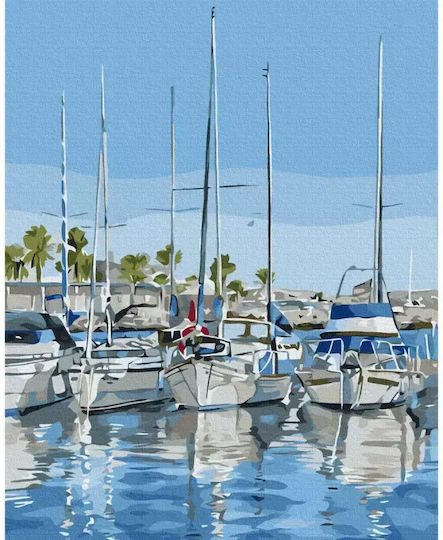 Brushme Paint By Numbers 40x50 Cm Yachts