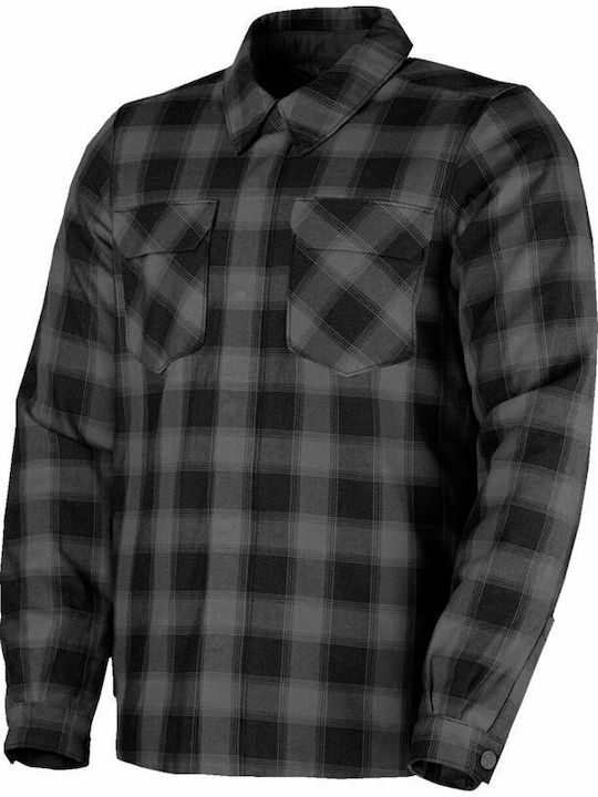 Icon Fallblock Winter Herren Motorradjacke Blac...