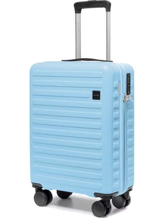 Puccini Munich Cabin Hard Suitcase Blue with 4 Wheels Height 53.5cm