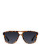 Meller Tingo Unisex Sunglasses With Brown Tartaruga Horn-Rimmed Frame And Grey Lens DR-TIGCAR