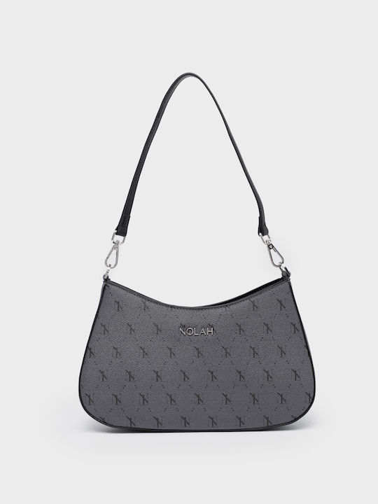 Britany Graues Schwarze Damen Handtasche Schulter Crossbody Silber