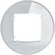 Icon Universal Frame Single Round Glass Effect Frame Gray Bottom White 15-0-irso-1