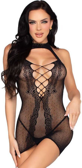 Leg Avenue Halter Mini Dress Sexy Dress Black