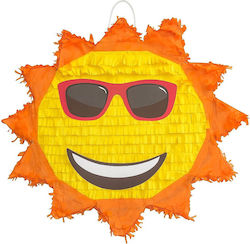 Sun Sonnenbrillen Pinata Party Flippy Hergestellt aus Krepppapier Pappe Party Pinata 40 X 40 X 7 Cm Gelb Rot