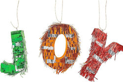 Mini Joy Pinata Flippy Party Zubehör Set 3 Stück Aus Krepppapier Pappe Party Pinata 40 X 27 X 8 Cm Grün Orange Rot