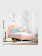 Pat pentru Copii Single Roz pentru Saltea 70x140cm