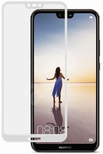 5D 0.2mm Full Glue Full Face Tempered Glass White (Huawei P20 Lite)