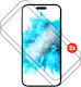 Fixed 2.5D Screen Protector 2τμχ Μαύρο (iPhone 17 / 17 Pro / 16 Pro)