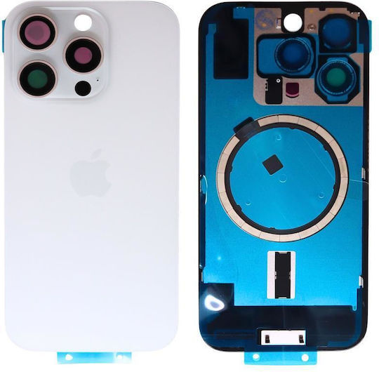 Καπάκι Μπαταρίας Λευκό για Apple iPhone 16 Pro