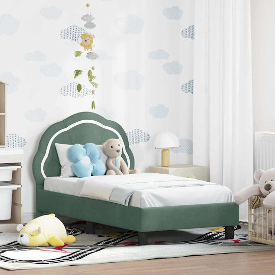 Kids Bed Single Light Blue for Mattress 70x140cm