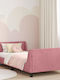 Pat pentru Copii Single Roz pentru Saltea 90x200cm